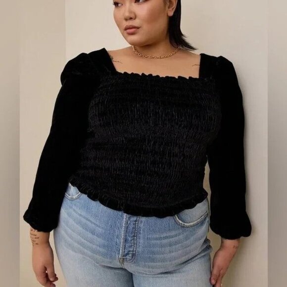 torrid Tops - NEW Torrid Velvet Shirt 2XL